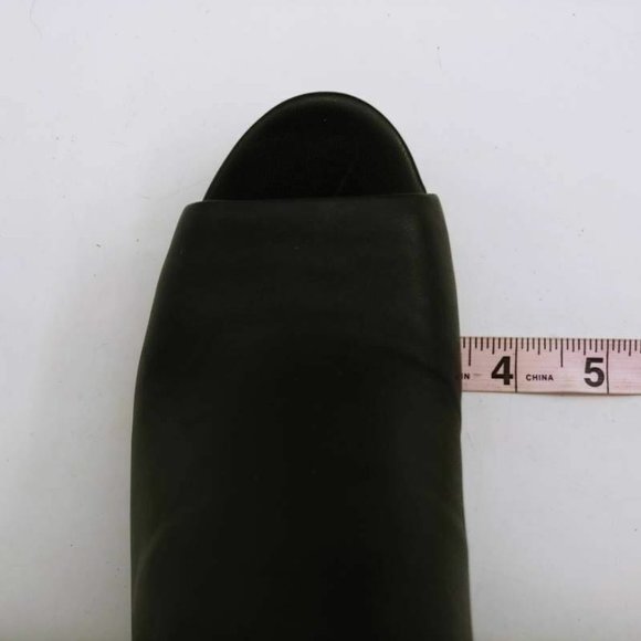 Lori Goldstein Womens Binnie Ankle Booties Black Zipper Leather Block Heels 6 M - Picture 7 of 10